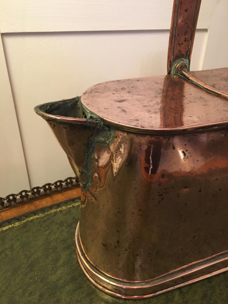 Quality Antique Victorian Copper Watering Can - Image 10